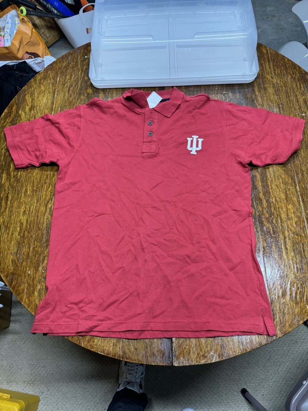 Colony Indiana Hoosiers Red Polo Size 2XL Short Sleeve Polo Shirt Red
